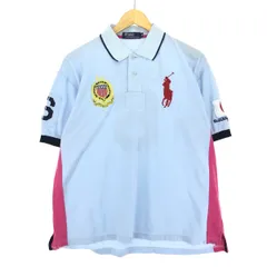 古着 ラルフローレン Ralph Lauren POLO by Ralph Lauren ビッグポニー 袖刺繍 バック刺繍 半袖 ラガーシャツ メンズXXL/eaa428377