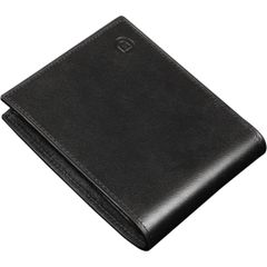 【新品未開封】財布 メンズ 2つ折り 本革 栃木レザー 日本製 大容量  新設計のボックス型小銭入れ カードたくさん入る 折りたたみ 一流の 財布 職人が作る 使いやすい 御洒落 父の日 美しいパッケージと 贈り物に最適 (ブラック) MOD7980LMLZ