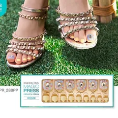 日本未発売288 DASHING DIVA 「Dew drop 」ダッシングディバ マジックプレス フット ペディキュア ネイルチップ 付け爪