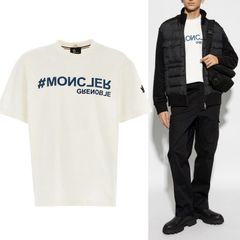 218 MONCLER GRENOBLE モンクレール グルノーブル 8C00006 83927 ホワイト Tシャツ クルーネック 半袖