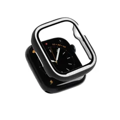 iFace Reflection Apple Watch Series 9/8/7(45mm)専用 強化ガラス 一体型 ケース (ブラック)【 アイフェイス アップル ウォッチ ケース 全面保護 アップルウォッチ カバー フレーム 表面硬度9H 】