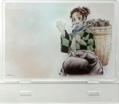 【中古】文房具その他 竈門炭治郎＆竈門禰豆子(かご) 「劇場版 鬼滅の刃 無限列車編×ufotable Cafe 第二期 兄妹の絆/那田蜘蛛山編 提供イラスト ランダムアクリルメモスタンド」