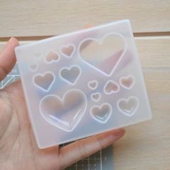 シリコンモールド　ハート型2 ハート　レジン　粘土　ハンドメイド
