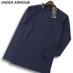 【新品 未使用】 UNDER ARMOUR アンダーアーマー HEATGEAR ストレッチ コンプレッション 長袖シャツ Sz.LG メンズ ネイビー