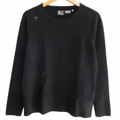 デサント DESCENTE ゴルフ GOLF 17AW サンプル品 ニットセーター ロゴ装飾 黒 ブラック Lサイズのサムネイル