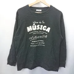 ◇ FORK＆SPOON ロゴプリント 長袖 ロンT サイズ1 ブラック ホワイト レディース E  【1407020053112】