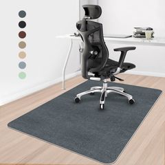 フロアマット 限定ブランド】チェアマット 床保護マット HAODEMI 120×90cm 滑り止め pvcマット 厚み4mm 【 静音吸音 丸洗い可能カッ ト多機能 畳保護 オフィスホーム保護パッド 一年(ダークグレー)