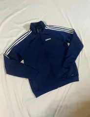 L メンズ adidas(アディダス) ジャージ トラックトップス トレーナー ジャケット ネイビー