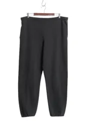 【お得なクーポン配布中!】 00s ラッセル ポケット付き 無地 スウェット パンツ メンズ レディース L / オールド 裏起毛 トレーナー イージーパンツ ブランク ブラック