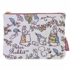 【メール便】ピーターラビット コスメポーチ ジャガード織りポーチ ドローイングガーデン 丸眞 小物入れ 絵本キャラクター グッズ 