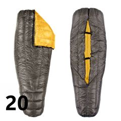 Enlightened Equipment エンライト・イクイップメント Enigma Sleeping Quilt 850 20°F (-6°C) エニグマ スリーピング キルト Charcoal / Yellow