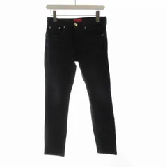 RED CARD 新品未使用！ブラック ビンテージ加工ハイライズフレアデニム25 geostyle_61403hr