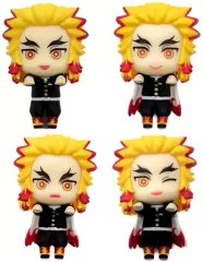 【中古】トレーディングフィギュア 全4種セット 「鬼滅の刃 ちょこっとひっかけフィギュアぷち～煉獄さんがいっぱい～」 ナムコ限定