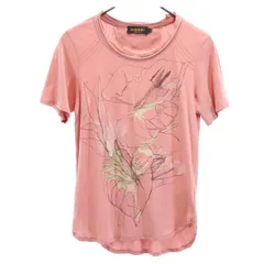 ディーゼル プリント 半袖 Tシャツ XS ピンク系 DIESEL メンズ 【中古】  【230701】 メール便可