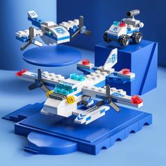 8732-5 경찰 비행기 레고 블록 호환 키트 LEGO 호환품 시티 지육 완구 선물 미니 피그 송료 무료 신품 미사용품 싼 유 메일