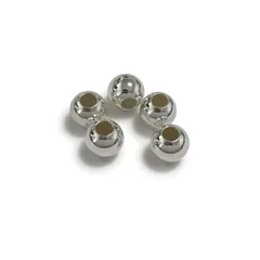 【迅速発送】ゴロクロ 【925シルバー製 8mm 1個から 】 銀 アクセサリー シルバー 925 ネックレス ブレスレット カスタム パーツ 素材 ビーズネックレス