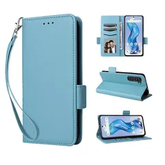 For nubia S 5G 用 ケース カバー 手帳型【KONXISA】財布型 スマホケース サイドマグネット開閉式 ケース カード収納 スタンド機能 レンズ保護 合皮レザーー+TPUケース 革の質感 落下防止 指紋防止 擦り傷防止 全面保護カバー（ブル 1
