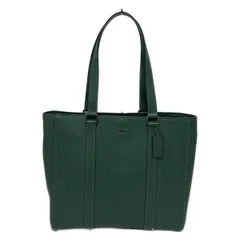 COACH(コーチ) トートバッグ美品  ハドソン ダブル ハンドル トート C8157 ダークグリーン 2way レザー