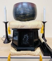 仏具　おりん　りん布団　りん台　りん棒　電気ろうそく