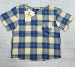 【タグ付き新品】ブランシェス BRANSHES ブラウス 半袖 プルオーバー 110cm 子供服 中古