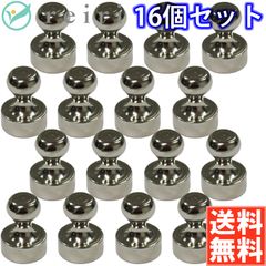 reiri マグネットピン 金属製 超強力 16個セット ネオジム磁石 強力