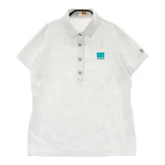 サイズ：LL MUNSING WEAR マンシングウェア  半袖ポロシャツ 総柄 ホワイト系 [240101373923]# ゴルフウェア レディース ストスト