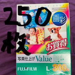 富士フイルム 写真仕上げValue 画彩 光沢 L判 250枚