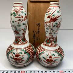 超貴重十四代永楽善五郎作、赤絵金彩徳利2対、酒器共箱セット、美品