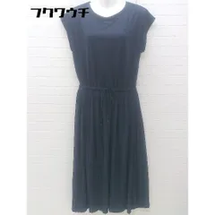 ◇ apart by lowrys 切替 プリーツ ノースリーブ ロング ワンピース サイズFREE ネイビー レディース 【中古】 【1002801604738】