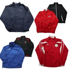 古着卸 まとめ売り スポーツブランドMIX ウインドブレーカー ジャケット 6枚セット (メンズ Ｍ ) リーボック アンブロ 中古 古着 NC0038