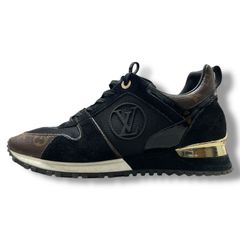 LOUIS VUITTON ランウェイ ライン スニーカー モノグラム スエードカーフレザー ルイヴィトン 1A3CW4 ブラック 40 93719A7