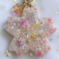 レジン♡桜のシャカシャカキーホルダー♡