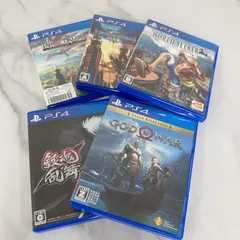＋ps4 ソフト 5枚 god of war/ ONE PIECE WORLD SEEKER/ 二ノ国II レヴァナントキングダム/ Kingdom Hearts III/ 銀魂乱舞【ゲームソフト】【1】