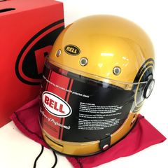 BELL ベル BULLITT BOLT GLOSS ブリット フルフェイスヘルメット 除菌消臭済 XLサイズ イエロー ブラック オートバイ ツーリング ライディング バイカー バイク用品 ◇TA2694