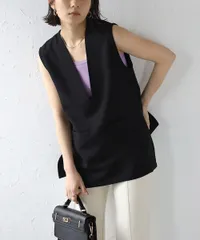 フロントポケットベスト/ブラック