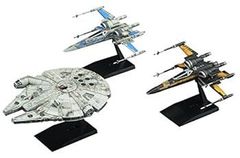 [중고] (아주 좋아) BANDAI 스타 워즈 / 마지막 제다이 레지스턴스 차량 세트 1/144 및 1/350 스케일 플라스틱 모델