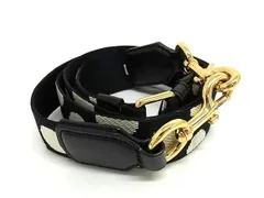 ■極美品■ MARC JACOBS マークジェイコブス キャンバス 水玉柄 ショルダーストラップ 斜め掛け 肩掛け レディース ブラック系 FF3409