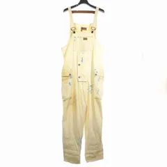 ナイジェルケーボン NIGEL CABOURN オーバーオール ペンキ加工 コットン 牛革 48 ホワイト 白のサムネイル