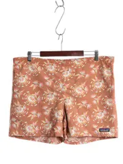 【お得なクーポン配布中!】 パタゴニア バギーズ ショーツ メンズ S / 古着 18年製 総柄 ナイロン ショートパンツ 短パン 海パン 水陸両用 インナー付き スイム サーフ