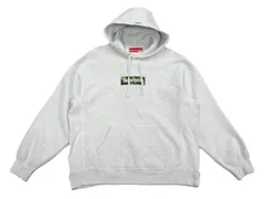 23AW L Supreme Box Logo Hooded Sweatshirt カモフラ 迷彩 NIGO グレー パーカー CAMO ボックスロゴ