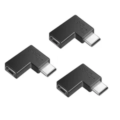 【2個 セット】Type C 変換 アダプタ L字 USB C TO Cアダプター USB3.1 100W急速充電＋10Gbps 高速データ転送 0