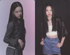 【中古】コレクションカード(女性) LE SSERAFIM/HONG EUNCHAE(ホン・ウンチェ)/背景ピンク/CD「FEARLESS」(Monochrome Bouquet Ver.)封入特典両面フォトカード