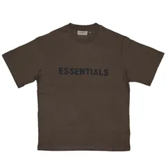 FOG エッセンシャルズ フロント 3Dロゴ 半袖 Tシャツ ブラウン