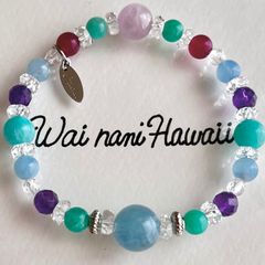 アウトレット価格『 Hawiian Forest 森と海と　』パワーストーンブレスレット