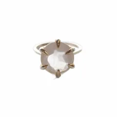 オジュール♡ブラックルチルインクオーツトライアングルリング Amazon | IRROYA 6x8mm オーバルナチュラルブラックルチル