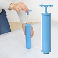 【新着商品】アストロ 圧縮袋専用 手動ポンプ 吸引ポンプ 手軽に圧縮 空気抜き 手押しポンプ 布団 衣類 手動で圧縮 握りやすいハンドル 掃除機不要 623-37