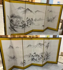 骨董品　屏風　美品 2025年最新】屏風 骨董の人気アイテム - メルカリ