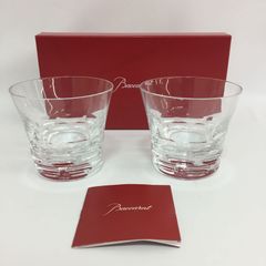 Baccarat バカラ ロックグラス 2個セット 2017年 年号入り