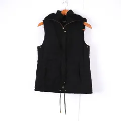 ジェットセットソロプラス ベスト 中綿 ボアフード付 アウター 黒 レディース ﾌﾘｰサイズ ブラック JETSET SOLO PLUS 【中古】