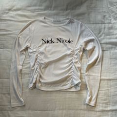 Nick Nicole /サイドギャザーロンT /サイズF